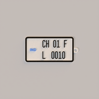 Number Plate Keychain
