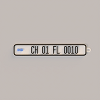 Number Plate Keychain